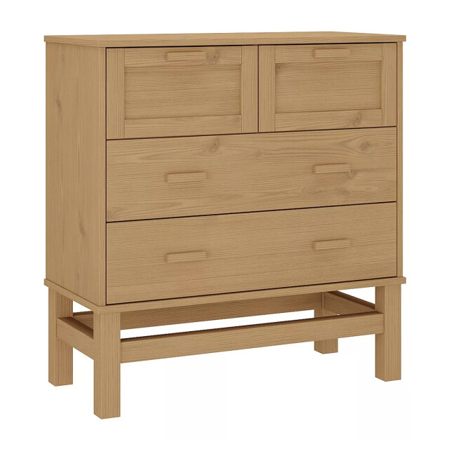 Cómoda 4 Cajones Cajonera Madera Maciza Cómoda 4 Cajones Cajonera Madera Maciza