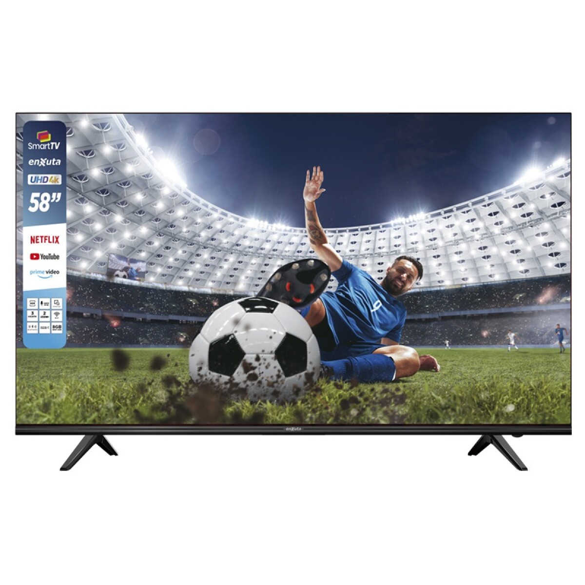 Smart Tv ENXUTA LEDENX1258SDF4KW 58 plgs Ultra Hd 4K 