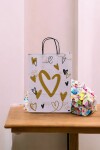 Bolsa 22x10x30 cm. GOLD HEART