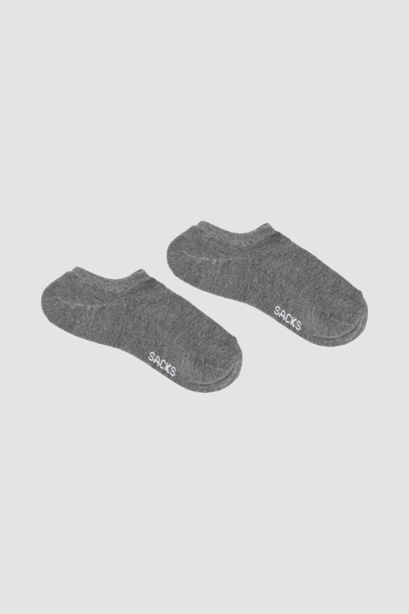 Medias cortas superescotada Gris melange