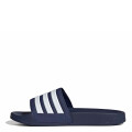 Sandalias Unisex Adidas Adilette Shower Velcro Azul - Blanco