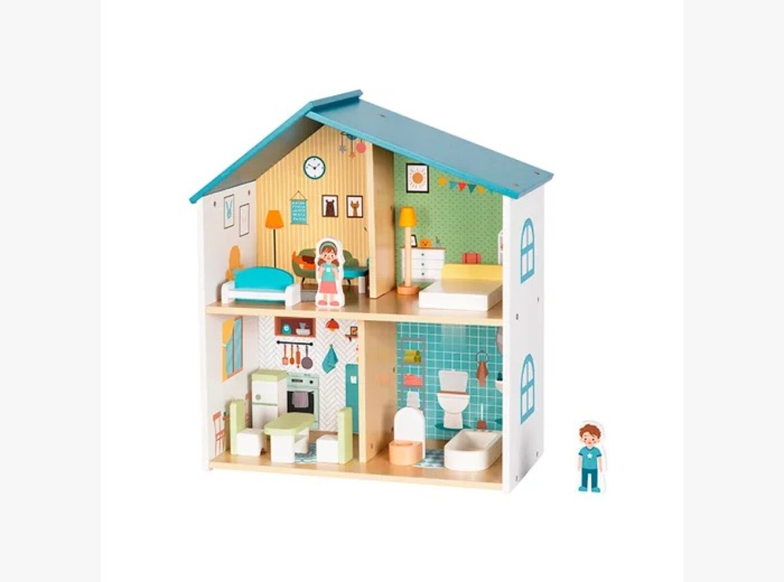 Casa de muñecas en madera HiPando 