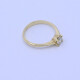Anillo solitario oro 18k y brillante engarce 4 puntas. Anillo solitario oro 18k y brillante engarce 4 puntas.
