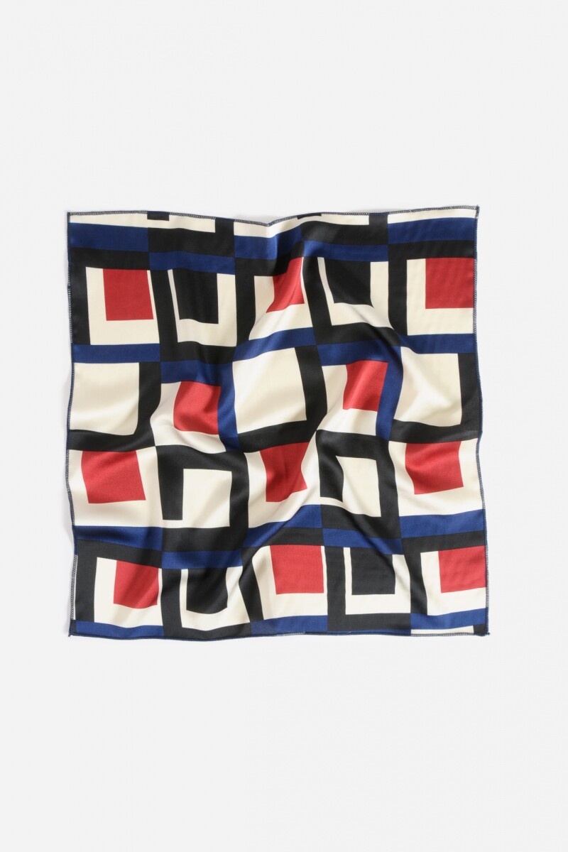 Pañuelo color block multicolor
