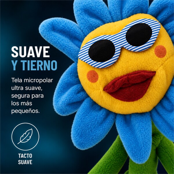 Girasol Interactivo que Baila, Canta, Graba y Repite Voz Azul