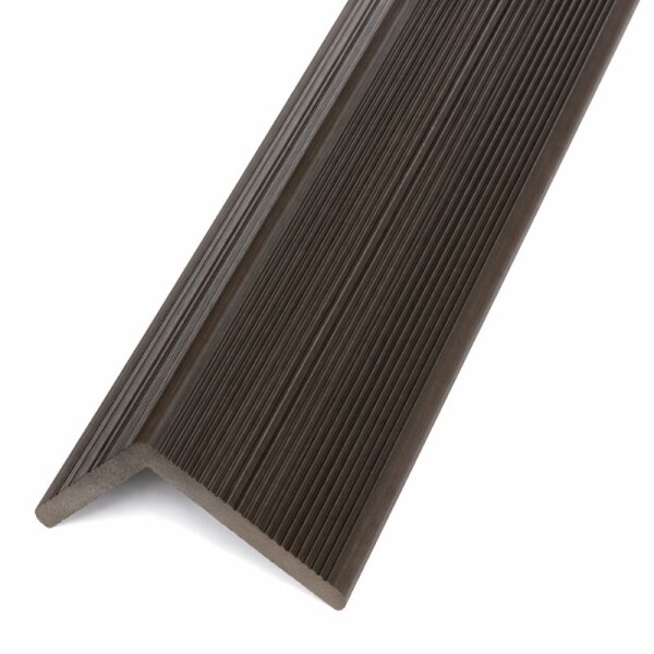 PERFIL ANGULO - TERMINACION WPC EXTERIOR MARRON OSCURO 2,90 MT PERFIL ANGULO - TERMINACION WPC EXTERIOR MARRON OSCURO 2,90 MT