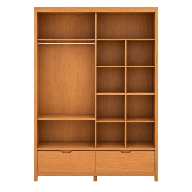 Ropero 2 Puertas Corredizas 2 Cajones FINESTRA Tauri Madera 100% Ropero 2 Puertas Corredizas 2 Cajones FINESTRA Tauri Madera 100%