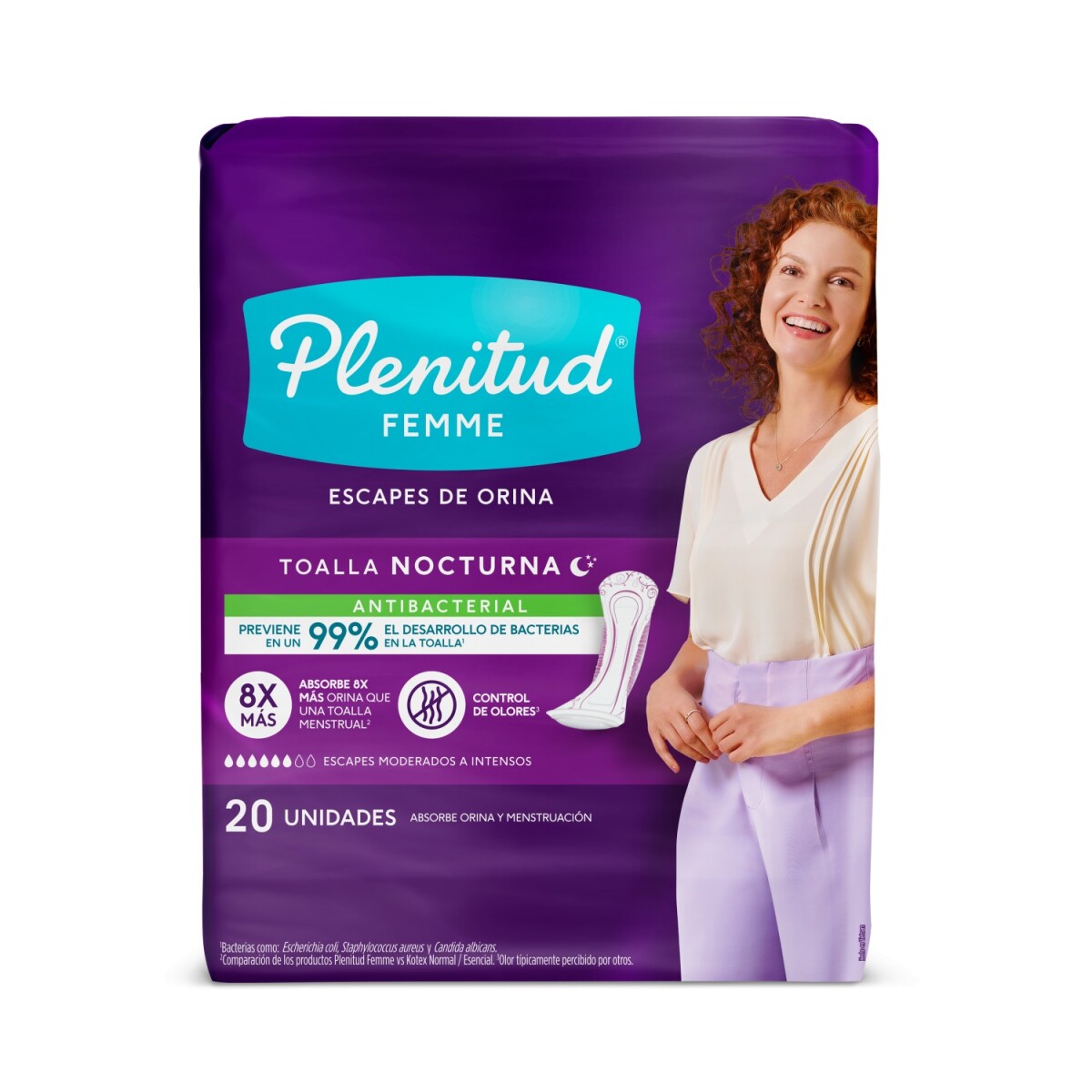 Apósitos Plenitud Femme Nocturnas Incontinencia Intensa 20 Unidades 