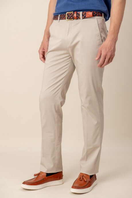 Pantalón Classic Fit Beige