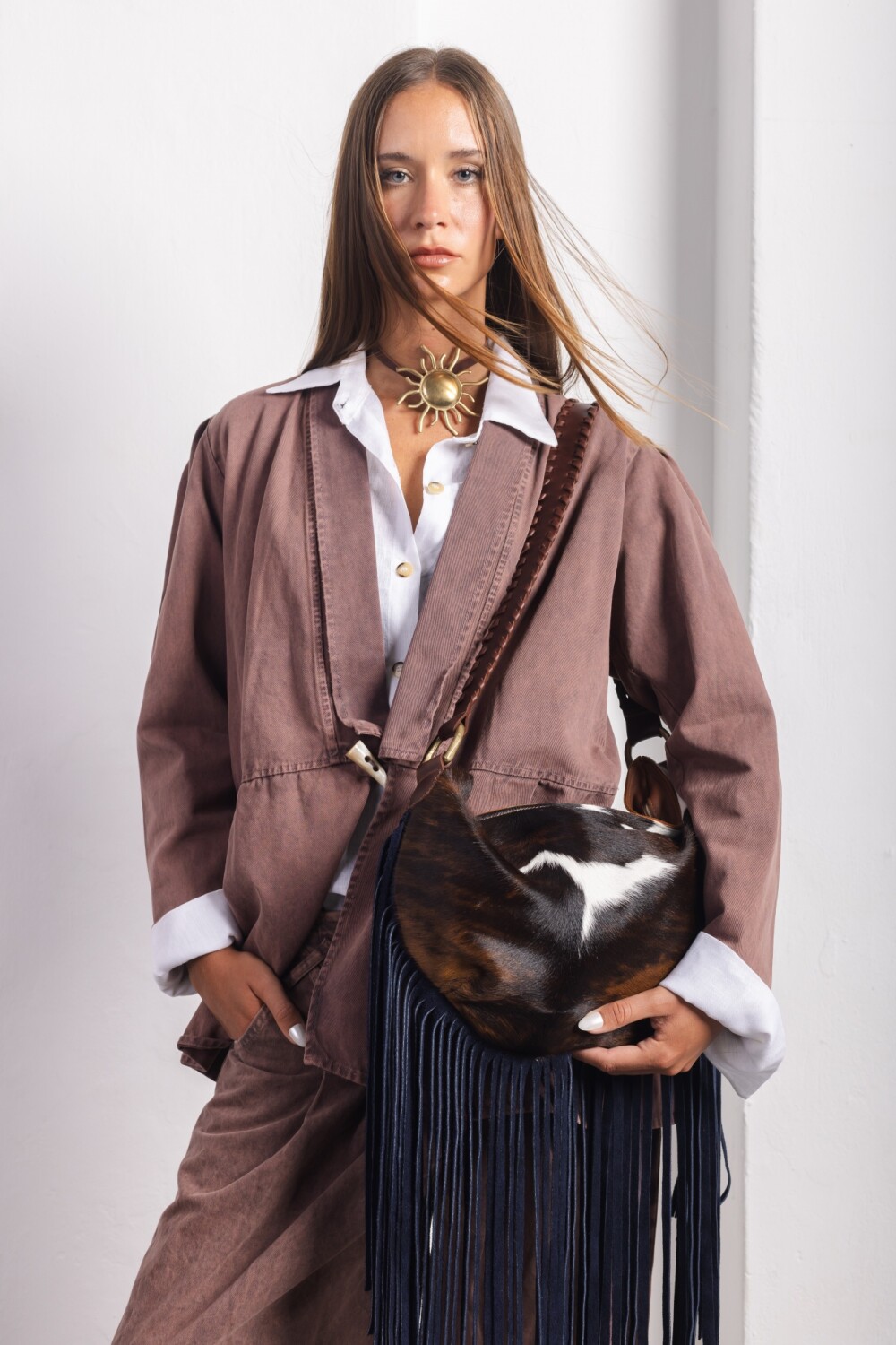 Bellaca Bag Cowhide / Azul