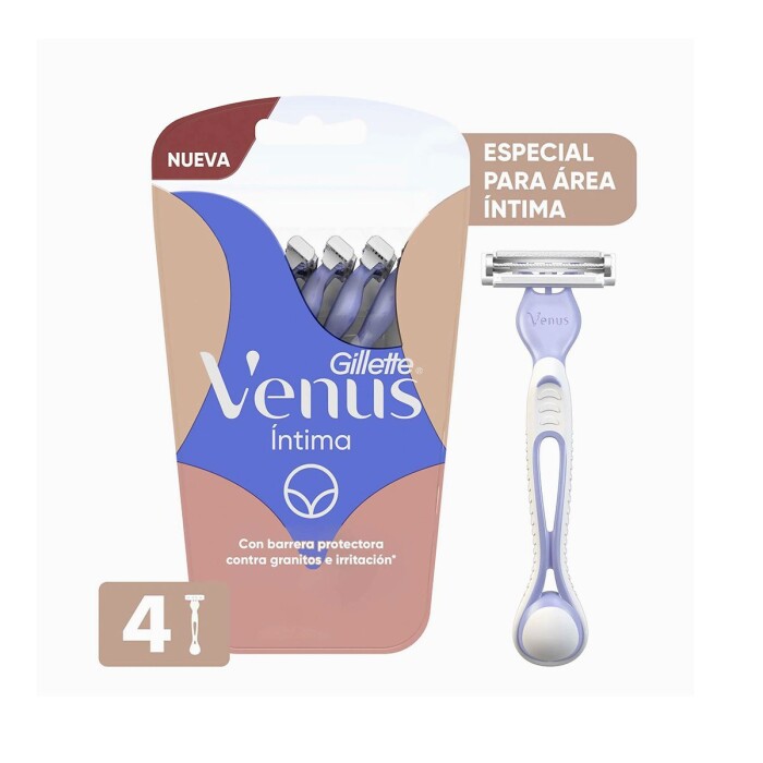GILLETTE MAQ. DESC. VENUS INTIMA X 4 única