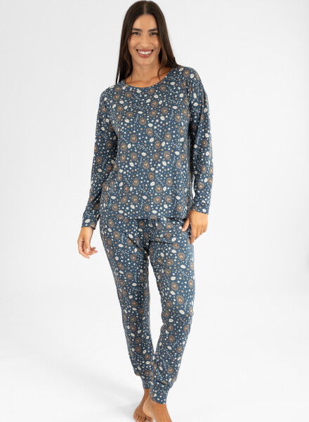 Pijama peach lucky Azul