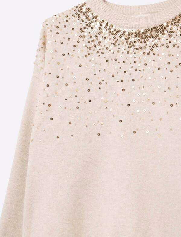 Buzo Lentejuelas BEIGE