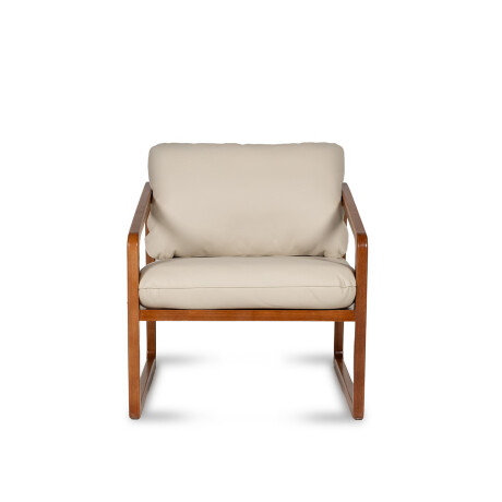 Butaca Donatella - Cuero Natural 1000 (Off White)