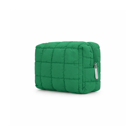 Neceser puffer clasico - 10x12x19cm Verde