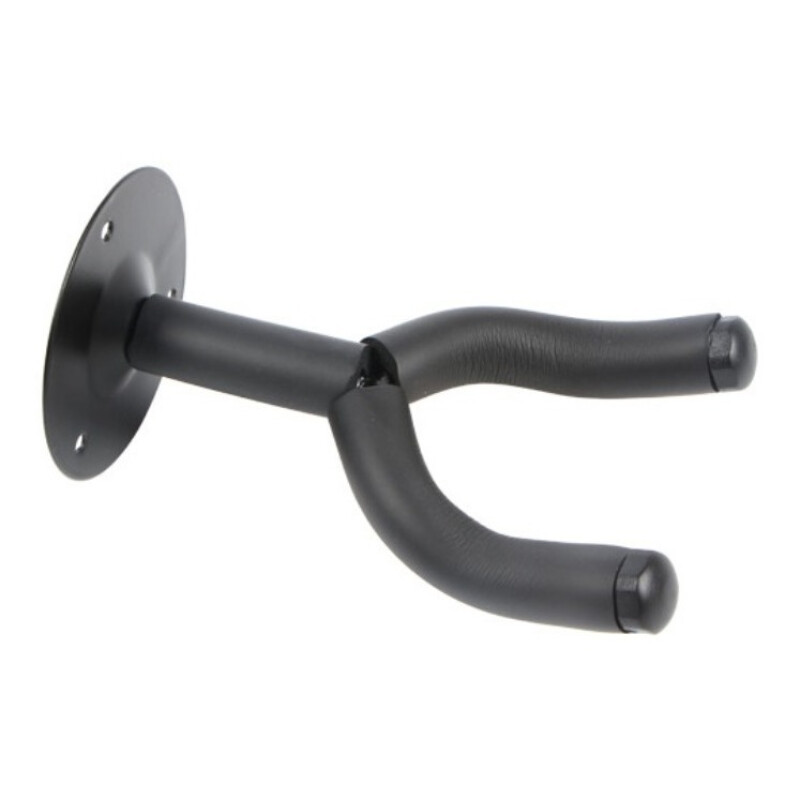 Soporte De Pared Para Guitarra Bajo Con Tornillos Negro