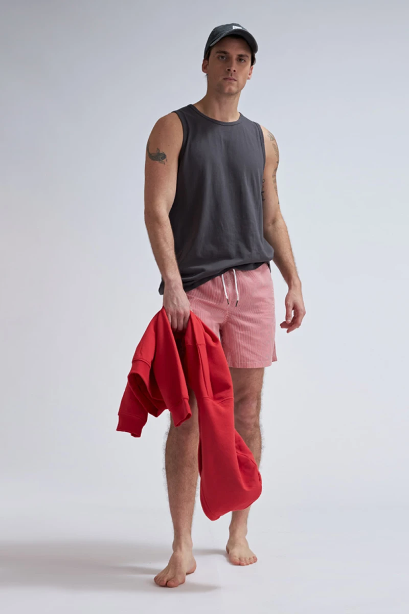 Short de baño - Rojo Y Blanco 