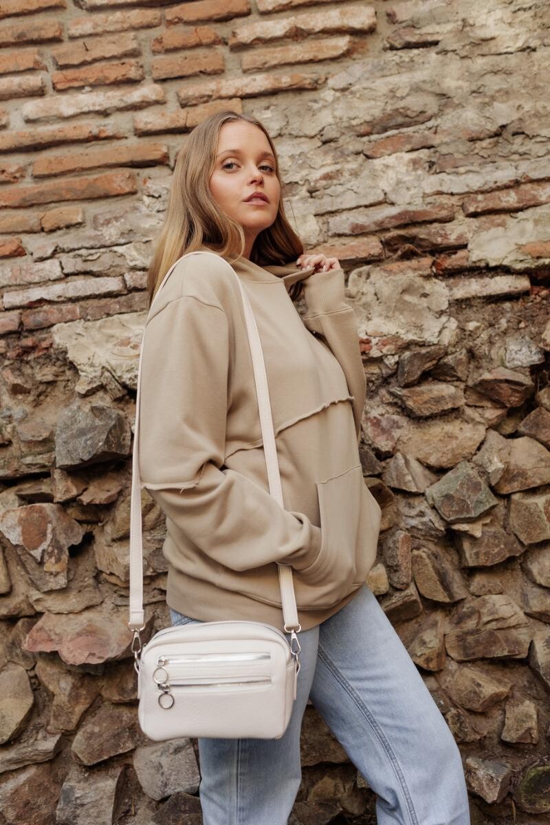 Canguro oversize Turin Beige