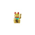 GATO DE LA SUERTE 15 CM DORADO