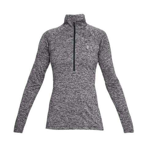 Remera Under Armour New Tech 1/2 ZIP Negro