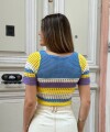 Top crochet rainbow Top crochet rainbow