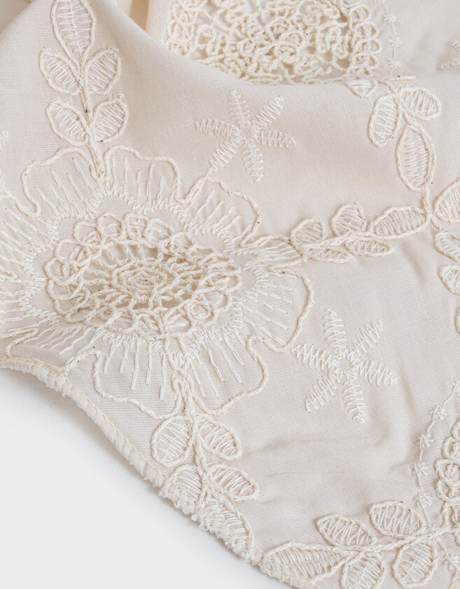 Vinchas Textiles Pañuelo Pañuelo Triangular Broderie - Combinacion Bicolor