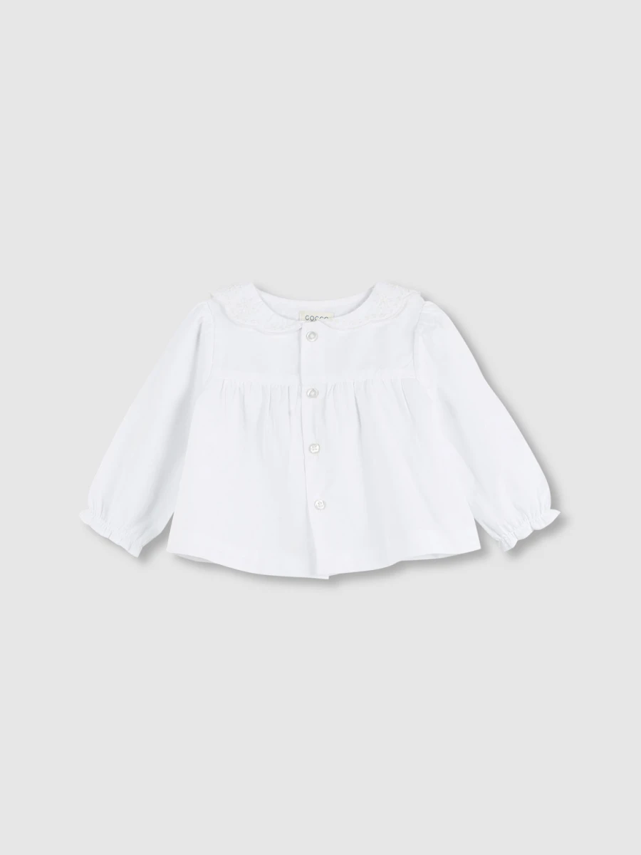 Camisa Cuello Especial Blanco