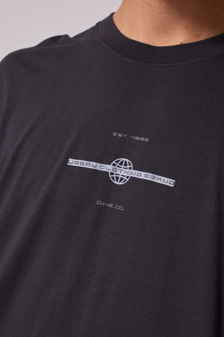 T-SHIRT BRAVI DIXIE Gris Oscuro