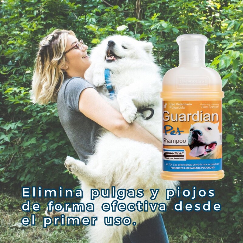 SHAMPOO GUARDIAN PET PARA PERROS Y GATOS PULGUICIDA Y PIOJICIDA 200 ML SHAMPOO GUARDIAN PET PARA PERROS Y GATOS PULGUICIDA Y PIOJICIDA 200 ML