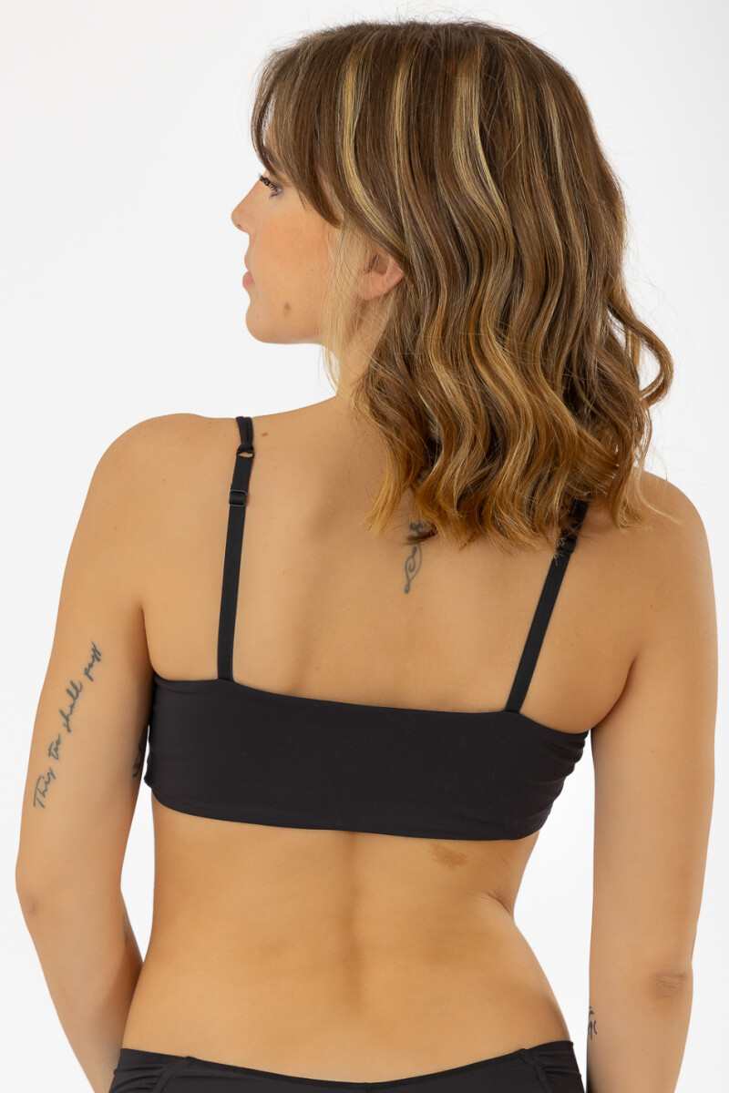 Top microfibra copa removible sacks Negro