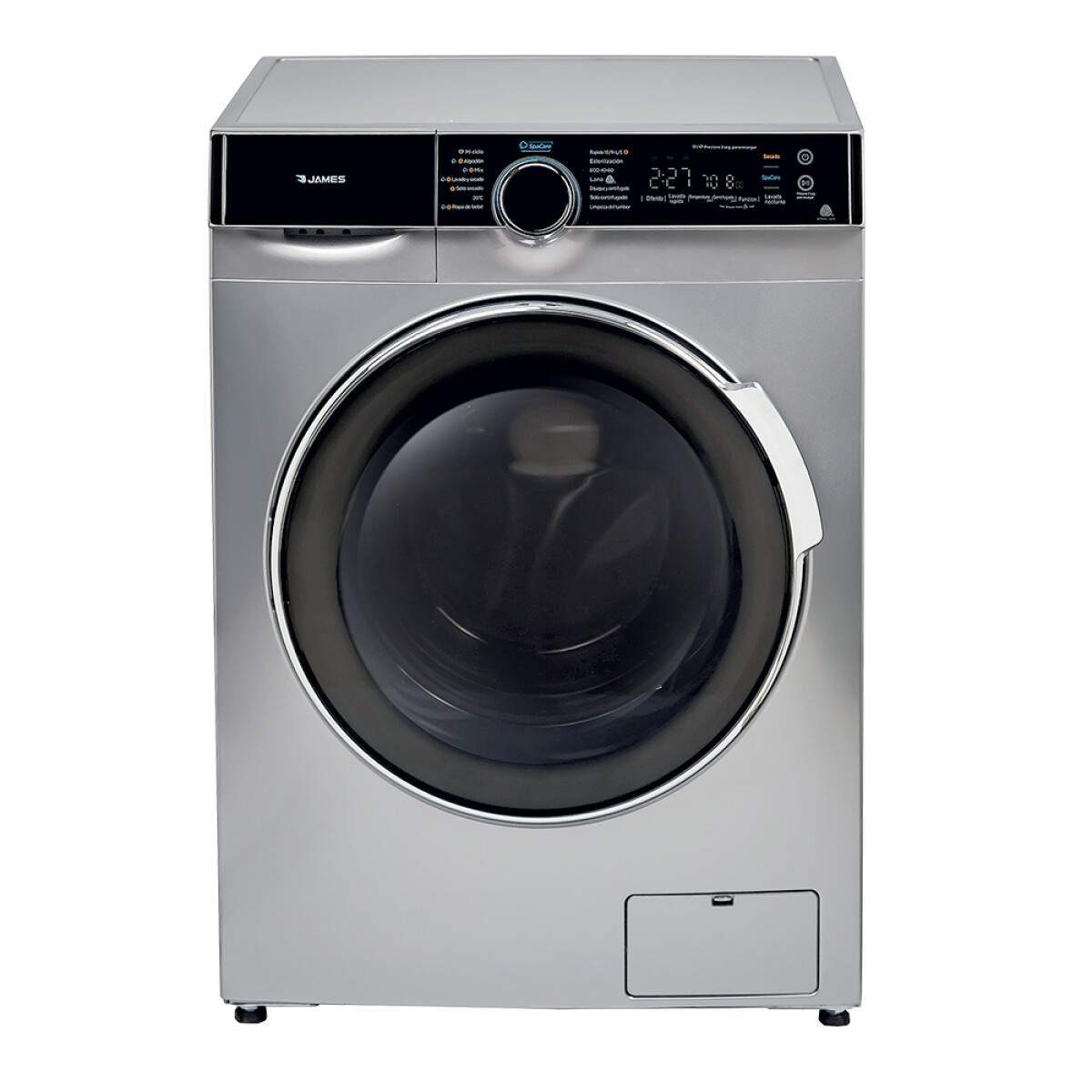 Lavasecarropas James 10,5 KG/7 KG LSE 1016 inverter inox. 