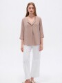 Blusa Zil Taupe Claro