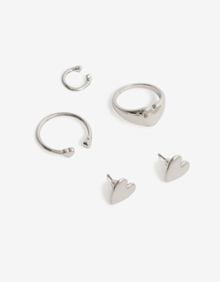 Bijouterie Set Metal Bijou Set Metal - Plateado Rodio