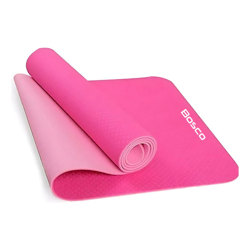 Mat Yoga Colchoneta 6mm Bolso Bosco Correa Rosa