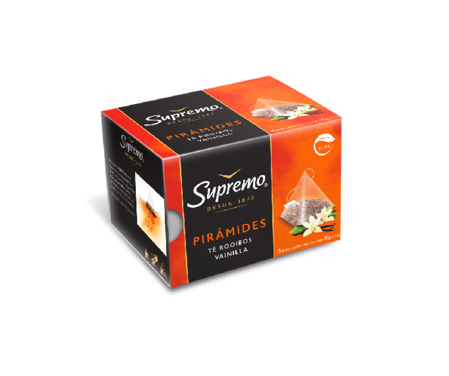 TE SUPREMO PIRAMIDES ROOIBOS VAINILLA x 15 sob 