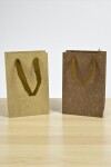 Bolsa cartulina 10x05x15 cm MADERA