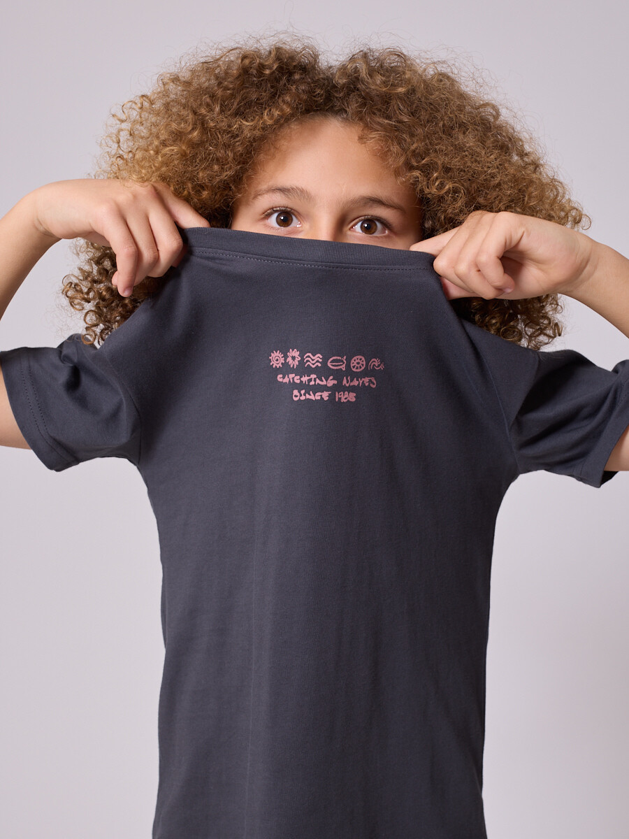 T-SHIRT OLINE TEEN RUSTY - Gris 