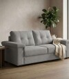 Sillon 3 Cuerpos en tela de Lino Palazio Gris