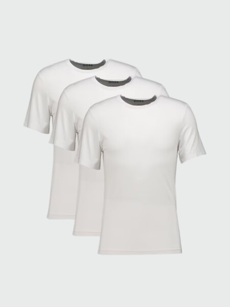 HUGO BOSS - Remera RN 3P Bamboo Blanco