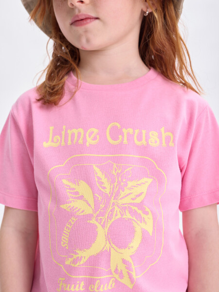 Remera estampa Limas Rosa