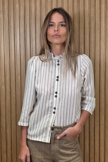 Camisa Carlita Raya Beige 3