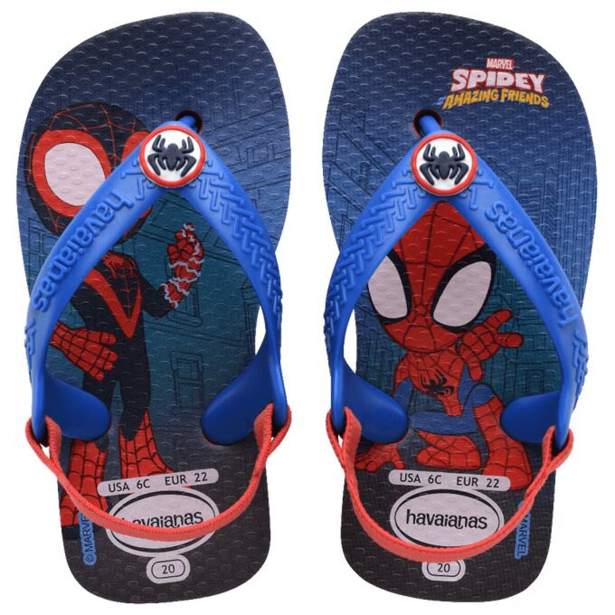 Sandalias Infantiles Havaianas New Baby Heroes Havaianas - Rojo Rubi 