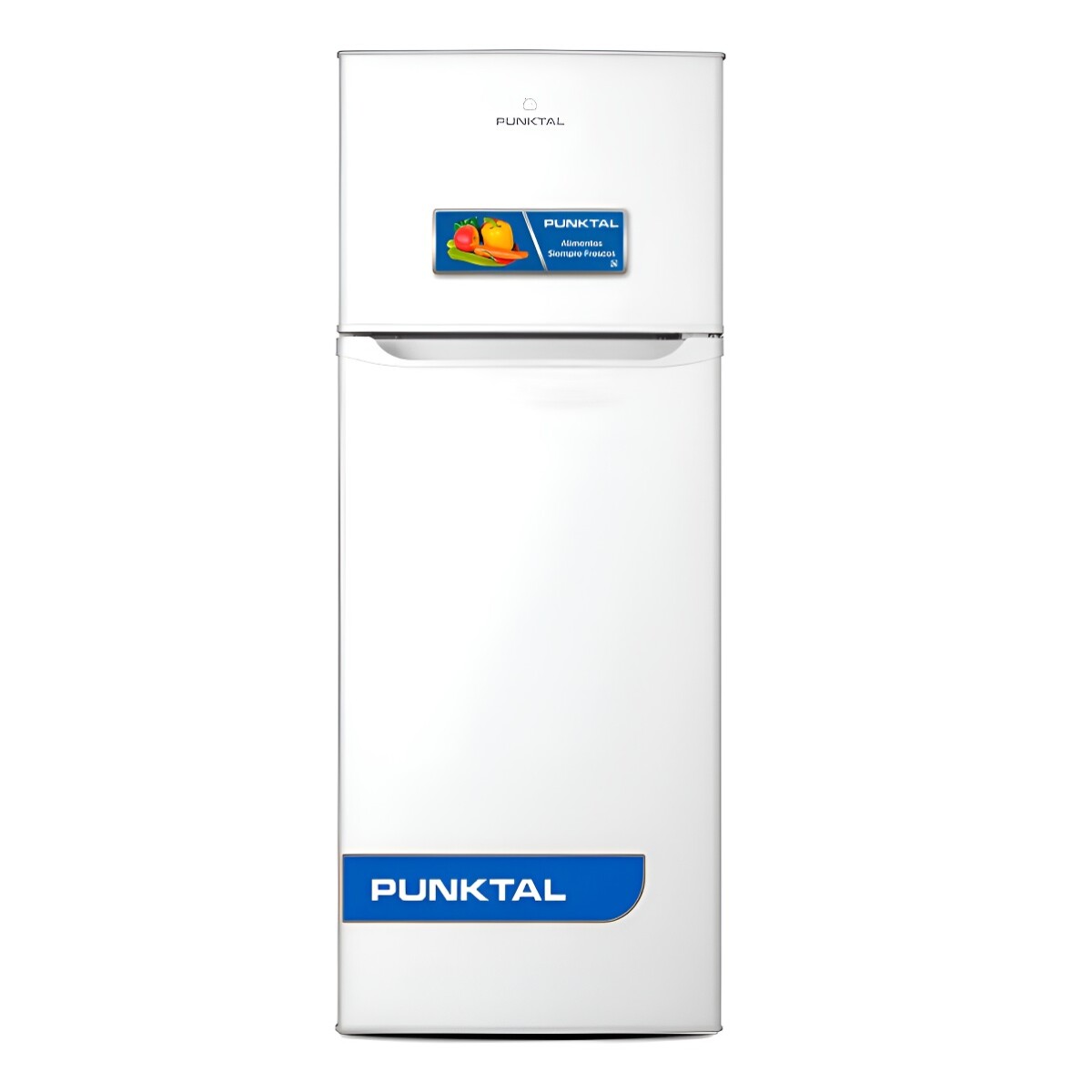 Heladera Punktal Con Freezer Refrigerador 215 L Frío Natural Blanco 