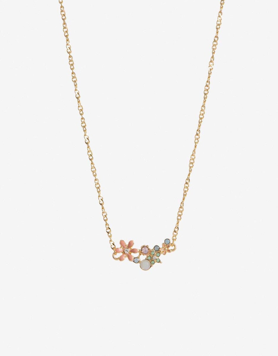 Collar Con Dije Flor 