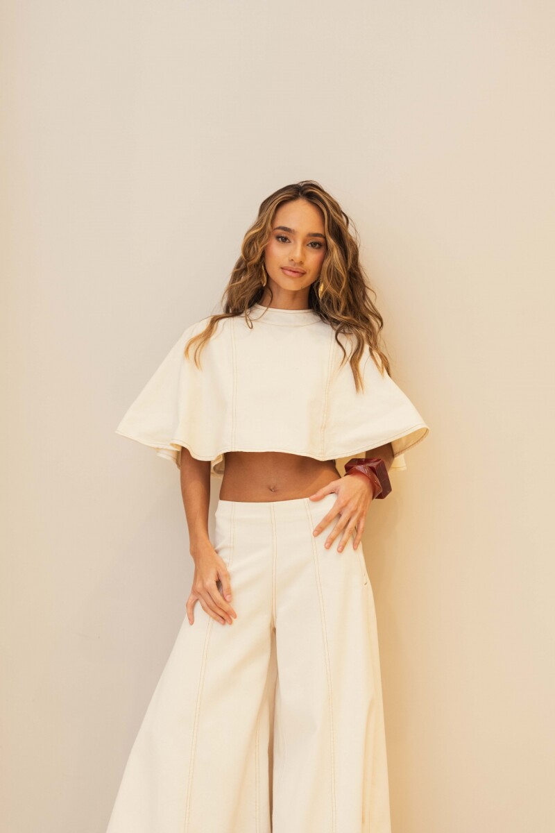 CAPA ALAIA OFF WHITE DENIM CAPA ALAIA OFF WHITE DENIM
