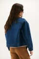 CHAQUETA JEAN CUELLO CAMEL