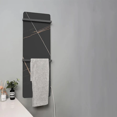 CALIENTA TOALLAS ELECTRICO DE ACERO INOXIDABLE 304 NEGRO 30X90X6 CM 93W 000