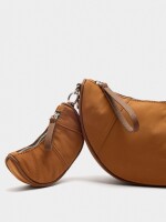 Bolso Bandolera De Nylon camel