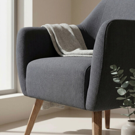 Butaca Paula - Tela Microfibra A420 (Grafito)