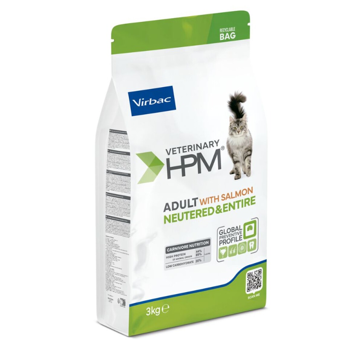 Virbac Cat Adult with Salmón Neutered & Enteree 3 kg 